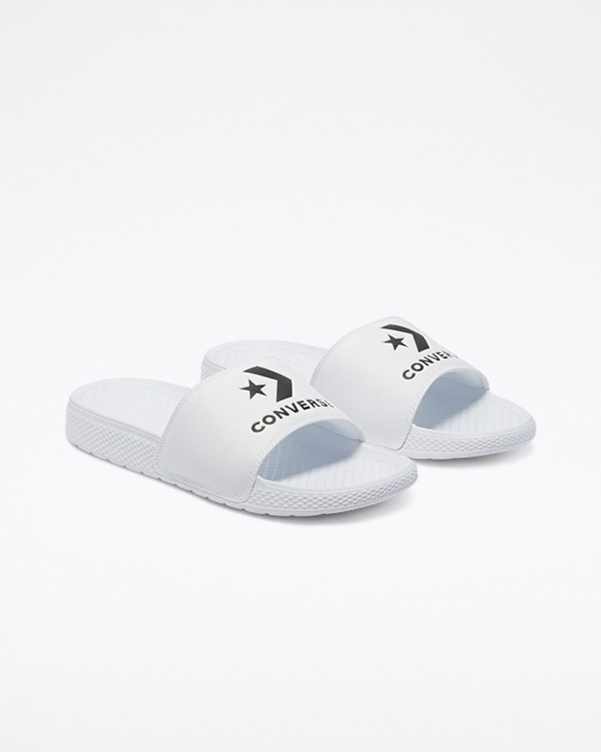 Women's Converse All Star Slides White / Black / White | AU E8695M